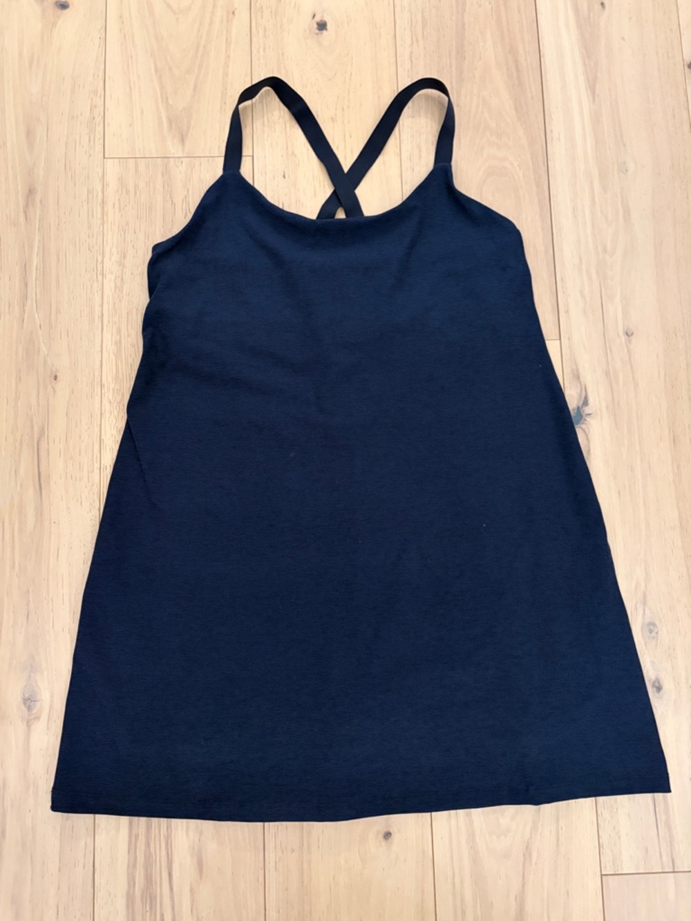 Beyond Yoga Black Crisscross Strappy Mini Dress
